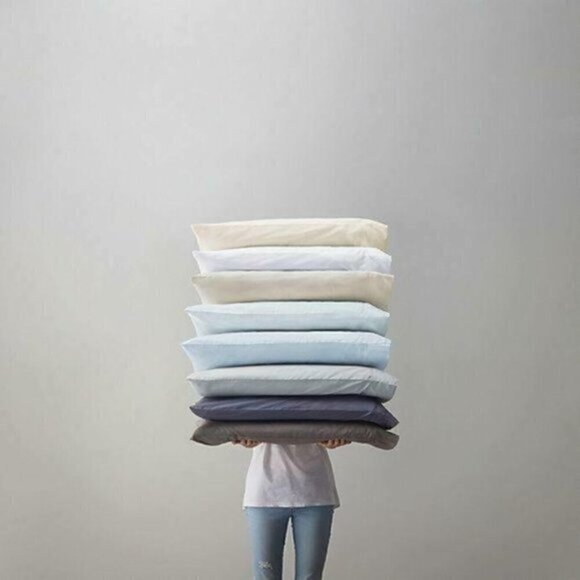 100% Egyptian Cotton 2 Pack Pillowcases Standard/Queen - Picture 3 of 11